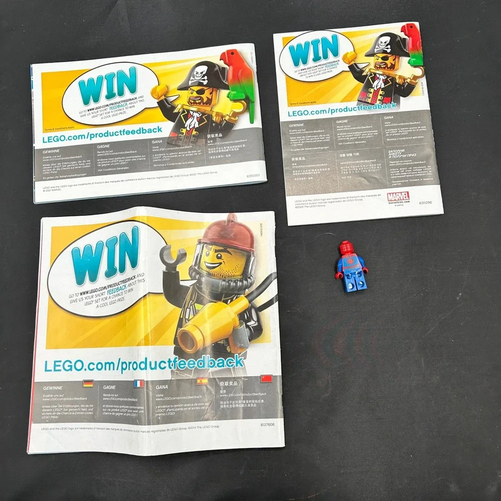 LEGO Marvel Spider-Man Manual Lot of 3‎ with Minifigure Superhero Toys